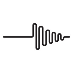 sound wave abstract logo template design with a creative and modern concept. logo for business, music, tunes.