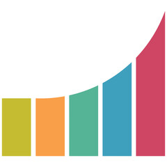 Business chart icon symbol image vector. Illustration of the diagram graphic statistics design image