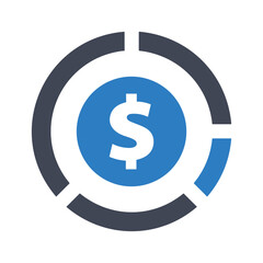 Business chart icon symbol image vector. Illustration of the diagram graphic statistics design image