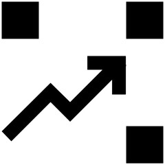 Business chart icon symbol image vector. Illustration of the diagram graphic statistics design image