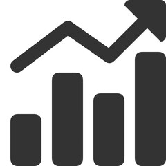 Business chart icon symbol image vector. Illustration of the diagram graphic statistics design image
