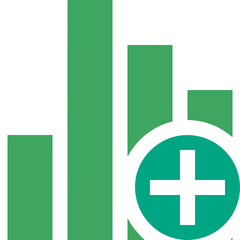 Business chart icon symbol image vector. Illustration of the diagram graphic statistics design image