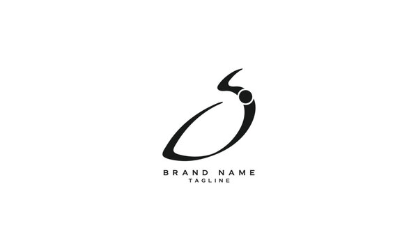 SJ, JS, Abstract initial monogram letter alphabet logo design