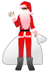 Manga man Santa clause 