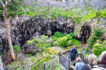 Margaret River, Australia - September 9, 2023: Lake Cave entrance