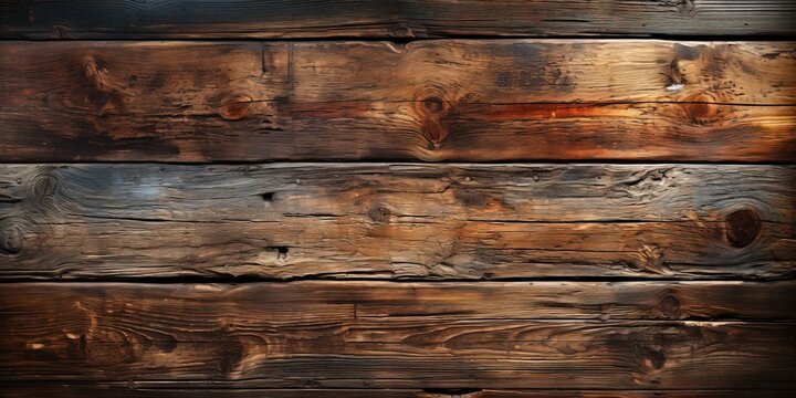 Wood planks texture background, old dark brown wooden barn wall