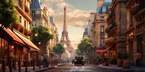 Fototapeta na wymiar Paris city view