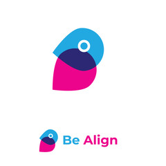 Illustration of a bird logo