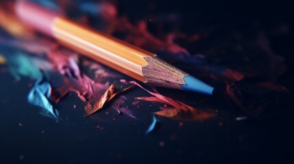 A pencil on a table