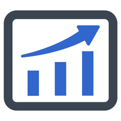 Business chart icon symbol image vector. Illustration of the diagram graphic statistics design image