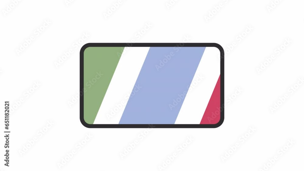 Poster moving stripes inside button 2d loading animation. pattern diagonal lines animated cartoon preloader