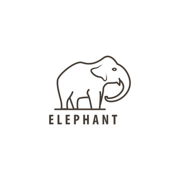 elephant animal element logo