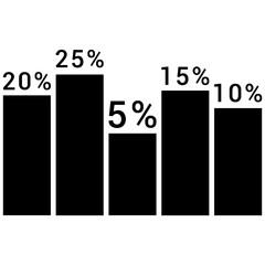 Business chart icon symbol image vector. Illustration of the diagram graphic statistics design image