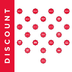 SET DISCOUNT LOGO, SET SALE LOGO