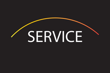 Fototapeta premium Service Design .Customer Service and Support - Outline Flat Vector Illustration.