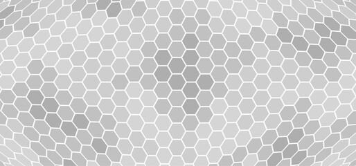 Gray, black, white beehive background. Honeycomb, bees hive cells pattern. Bee honey shapes. Vector geometric seamless texture symbol. Hexagon, hexagonal raster, mosaic cell sign or icon. Gradation.