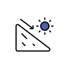 Slope icon design with white background stock illustration