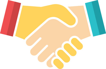cooperation icon. Business handshake or contract agreement vector icon