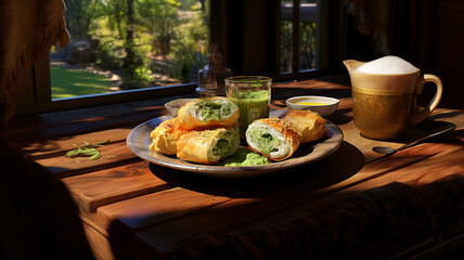 Spring rolls, typical Chinese cuisine