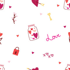 love seamless pattern