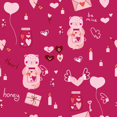 beer seamless pattern