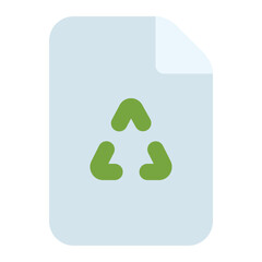 paper recycle icon for illustration