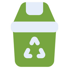 trash bin icon for illustration