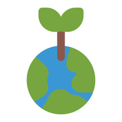 earth icon for illustration