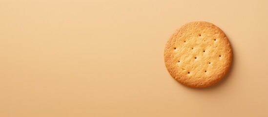 Cookie made from beans on a isolated pastel background Copy space