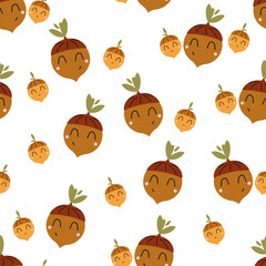 acorn seamless pattern
