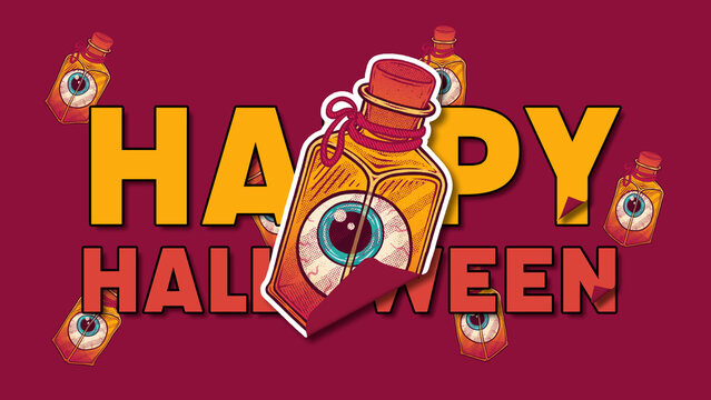 Happy Halloween Sticker Titles