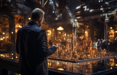 Obraz premium technology view. Generative in ai