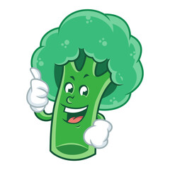 cartoon character of broccoli