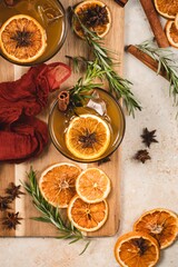 Cocktails on a Serving Board