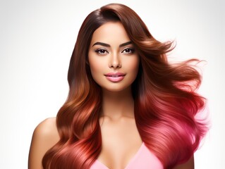 Indian girl in fashionable sports attire promoting the joy of active life for brand