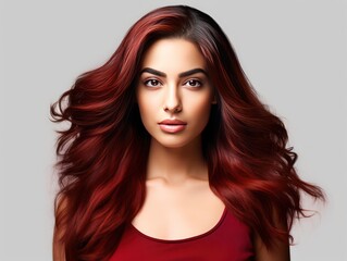 Active Indian girl in breathable sportswear showcasing joy of health for commercial
