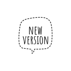 ''New Version'' Word Illustration