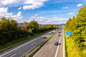 Spätsommerwanderung durch das oberfränkische Land bei Bad Staffelstein - Bayern - Deutschland