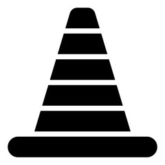 Traffic cone filled outline icon,linear,outline,graphic,illustration