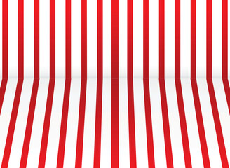Red and white lines background. vector