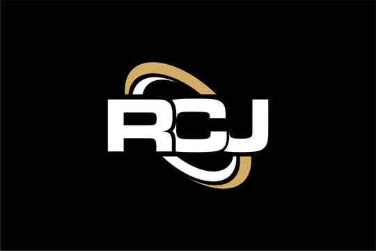RCJ creative letter logo design vector icon illustration