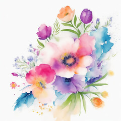 Abstract background with beautiful pastel colored flower and leaf patterns 13