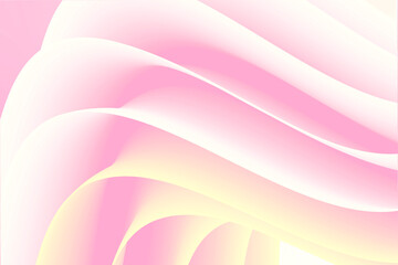 beautiful soft pink fluid Abstract Wave Shape Gradients background , simple pattern like flower petal

