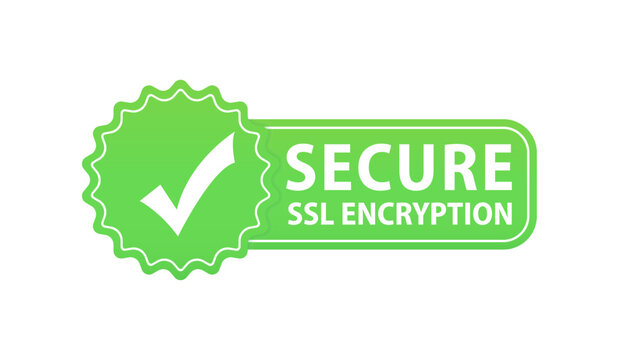 Secure connection icon. Isolated on white background, flat style secured ssl shield symbols, protected safe data encryption technology, https certificate privacy sign. Vector illustration