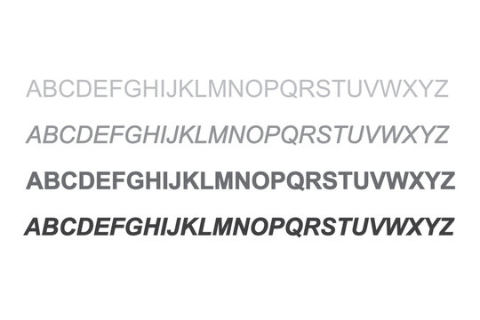 Typography modern serif fonts regular decorative vintage concept. vector illustration