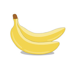 banana cartoon isolated on white background