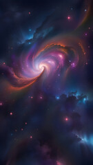 Spiral galaxy wallpaper background.