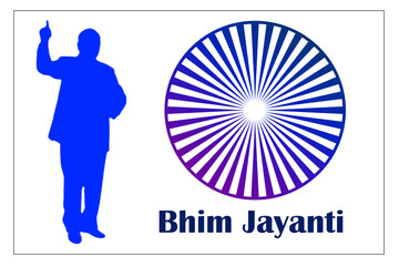 Ambedkar Jayanti vector illustration, 14th april.BR Ambedkar Jayanti, 14 April Dr. Br ambedkar anniversary.Remembrance Day and ceremony of Indian freedom Fighter Late Dr Bhimrao Ambedkar.Babasaheb.