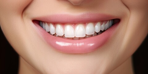Fototapeta premium Portrait of dental beauty and confidence. Radiant wellness. Embracing beauty of healthy teeth. Art of beautiful smile