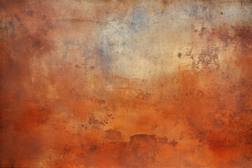 Intense Rust background with texture and distressed vintage grunge and watercolor
